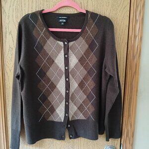 Apt 9 Cashmere Argyle Sweater